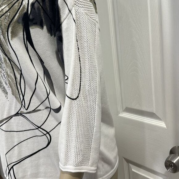 RABE FLORAL PATTERN SWEATER. - Picture 4 of 8